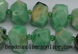 CNG5272 15.5 inches 10*14mm - 13*18mm faceted nuggets emerald  beads