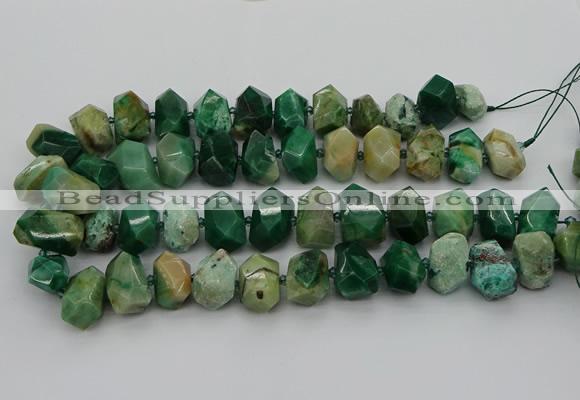 CNG5329 15.5 inches 12*16mm - 15*20mm faceted nuggets African jade beads