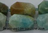 CNG5341 15.5 inches 13*18mm - 18*30mm faceted nuggets amazonite beads