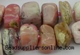 CNG5381 15.5 inches 10*14mm - 13*18mm nuggets pink opal beads