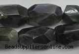 CNG5389 15.5 inches 12*16mm - 15*25mm faceted nuggets labradorite beads