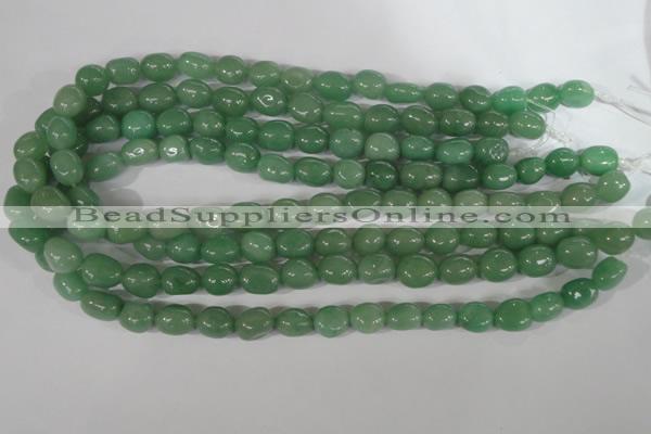 CNG551 15.5 inches 10*13mm nuggets green aventurine beads