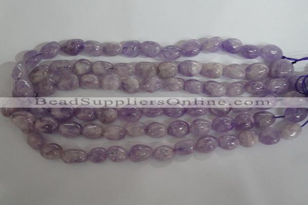 CNG553 15.5 inches 12*16mm nuggets lavender amethyst beads