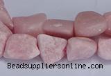 CNG5536 15.5 inches 10*14mm - 12*16mm nuggets Chinese pink opal beads