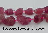 CNG5550 15.5 inches 4*6mm - 8*12mm nuggets pink tourmaline beads