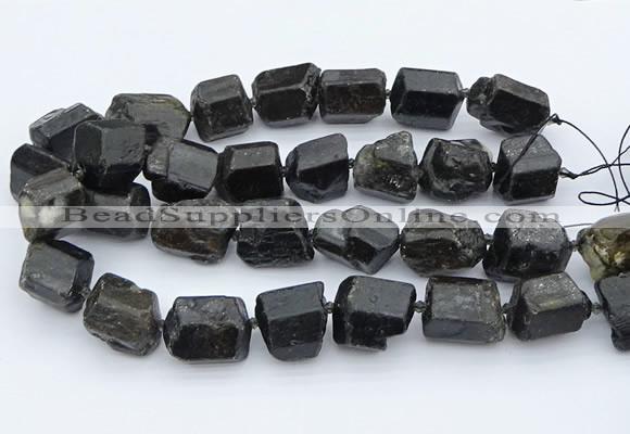 CNG5555 15.5 inches 18*20mm - 20*28mm nuggets black tourmaline beads