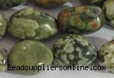 CNG558 15.5 inches 13*18mm nuggets rhyolite gemstone beads