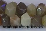 CNG5581 15.5 inches 10*14mm - 13*18mm faceted nuggets moonstone beads