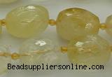 CNG5606 15.5 inches 12*16mm - 15*22mm faceted nuggets citrine beads