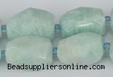 CNG5693 15.5 inches 12*16mm - 15*25mm faceted nuggets amazonite beads