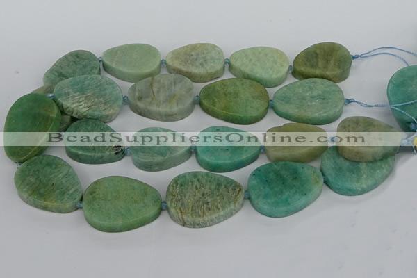 CNG5703 15.5 inches 22*30mm - 28*35mm freeform amazonite beads