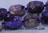 CNG5710 15.5 inches 12*16mm - 13*18mm faceted nuggets charoite beads