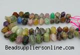 CNG5738 12*16mm - 15*20mm faceted nuggets mixed gemstone beads