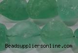 CNG575 15.5 inches 16*18mm nuggets green fluorite gemstone beads