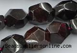 CNG5756 15.5 inches 13*18mm - 15*20mm faceted nuggets garnet beads