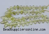 CNG5826 15.5 inches 8*18mm - 13*30mm freeform lemon quartz beads