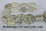 CNG5834 15.5 inches 20*30mm - 35*45mm faceted freeform moonstone beads