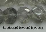 CNG5870 15.5 inches 8*12mm - 12*16mm faceted freeform cloudy quartz beads