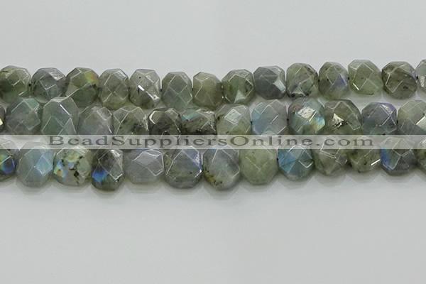 CNG5874 15.5 inches 8*12mm - 12*16mm faceted freeform labradorite beads