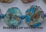 CNG5895 15.5 inches 10*14mm - 12*16mm faceted freeform chrysocolla beads