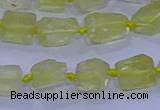 CNG5903 15.5 inches 4*6mm - 6*10mm nuggets rough lemon quartz beads