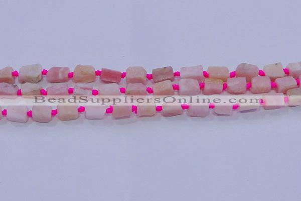 CNG5913 15.5 inches 4*6mm - 6*10mm nuggets rough pink opal beads