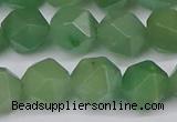 CNG6034 15.5 inches 12mm faceted nuggets green aventurine beads