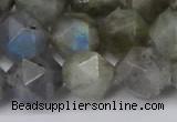 CNG6038 15.5 inches 12mm faceted nuggets labradorite beads