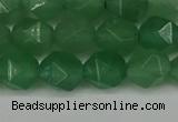 CNG6101 15.5 inches 8mm faceted nuggets green aventurine beads