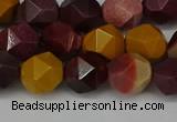 CNG6106 15.5 inches 8mm faceted nuggets mookaite gemstone beads