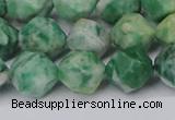 CNG6116 15.5 inches 8mm faceted nuggets Qinghai jade beads