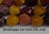 CNG6182 15.5 inches 10mm faceted nuggets mookaite gemstone beads