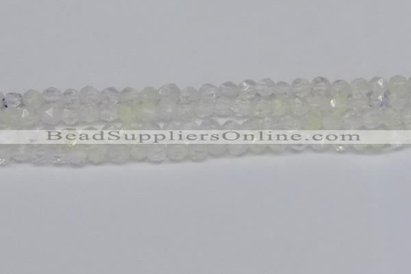 CNG6258 15.5 inches 6mm faceted nuggets green cherry quartz beads