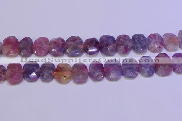 CNG6306 15.5 inches 13*18mm - 15*20mm faceted freeform tourmaline beads