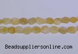 CNG6355 15.5 inches 14*18mm - 16*22mm freeform matte citrine beads