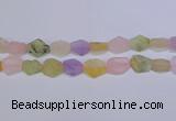 CNG6363 15.5 inches 14*18mm - 16*22mm freeform matte mixed quartz beads