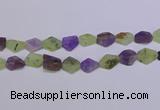 CNG6365 15.5 inches 14*18mm - 16*22mm freeform matte mixed quartz beads