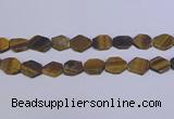 CNG6370 15.5 inches 14*18mm - 16*22mm freeform matte yellow tiger eye beads