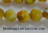 CNG6532 15.5 inches 10mm faceted nuggets golden tiger eye beads