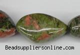 CNG67 15.5 inches 10*16mm - 25*35mm nuggets unakite gemstone beads