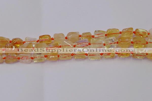 CNG6803 15.5 inches 5*8mm - 8*12mm nuggets citrine beads