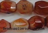 CNG685 15.5 inches 15*18mm - 18*20mm faceted nuggets agate beads