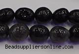 CNG6868 8*12mm - 10*14mm nuggets black rutilated quartz beads