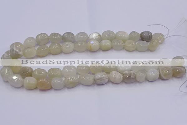 CNG6892 15.5 inches 10*12mm - 10*15mm nuggets moonstone beads