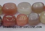 CNG6897 15.5 inches 12*16mm - 13*18mm nuggets mixed moonstone beads