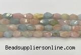 CNG6963 15.5 inches 10*14mm - 12*16mm faceted nuggets morganite beads