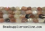 CNG6967 12*14mm - 13*18mm faceted nuggets mixed moonstone beads