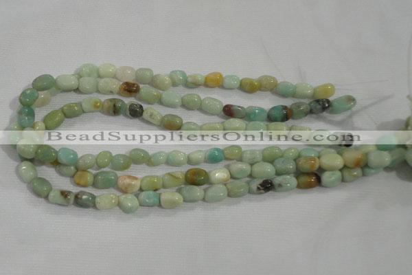 CNG701 15.5 inches 8*10mm nuggets amazonite beads wholesale