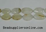 CNG7080 15.5 inches 25*35mm - 35*45mm faceted freeform agate beads