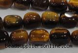 CNG710 15.5 inches 10*14mm nuggets yellow tiger eye beads wholesale